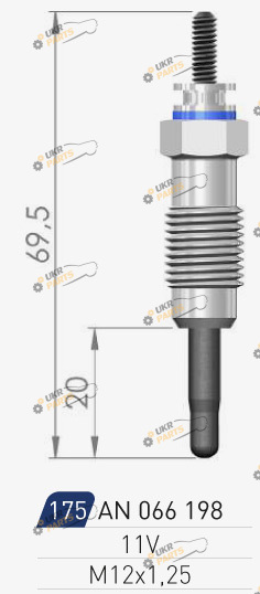 Свеча накаливания A-N PARTS 066 198